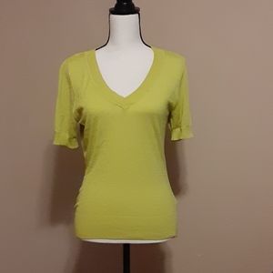 Lime green White House Black Market shirt